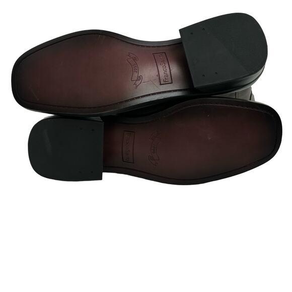 Franco Sarto Gracelyn Leather Square Toe Zip Ankle Boot Size 9.5 Wide NEW - Picture 7 of 10